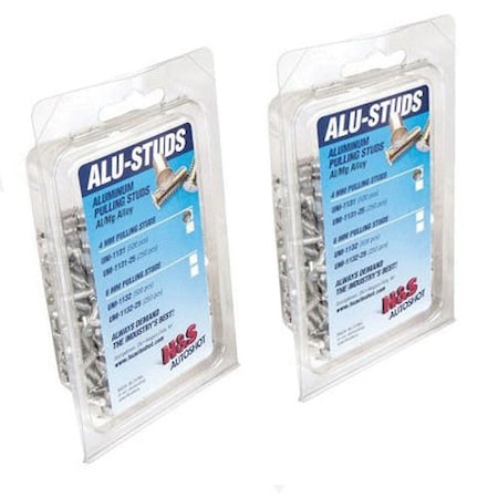 H&S Autoshot 4MM ALUMINUM MAGNESIUM STUDS50, 250PK UNI-1142